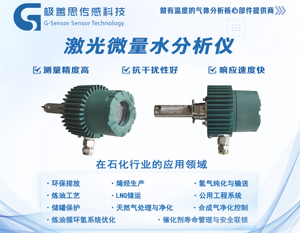 激光露點傳感器——石化行業(yè)水汽監(jiān)測的智慧之眼